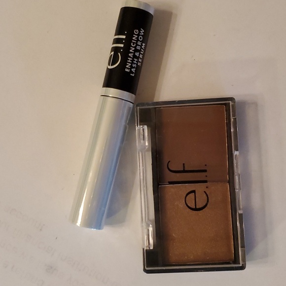 e.l.f. Best Friend Eyeshadow Duo - Bestie Brown & enhancing Lash & brow serum - Picture 1 of 1